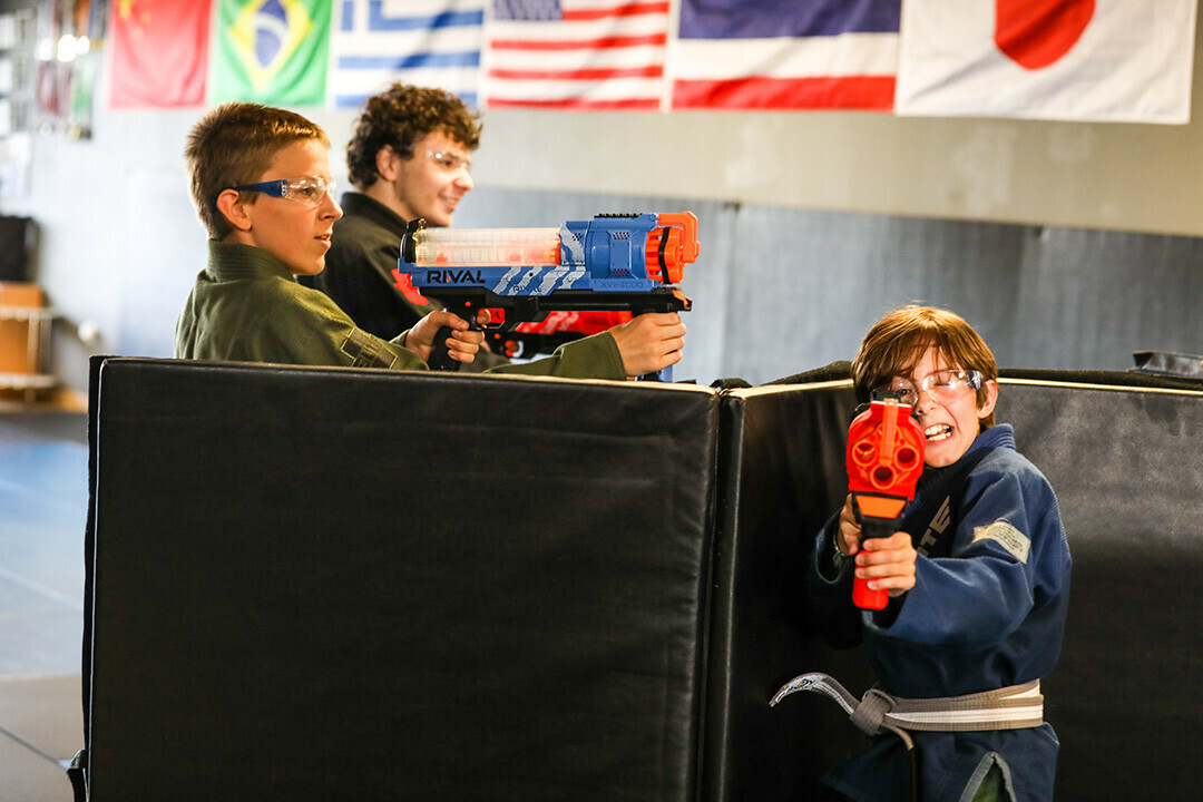 DO YOU FEEL LUCKY, PUNK? Face the foam fury at Eau Claire's Nerf War Parties.