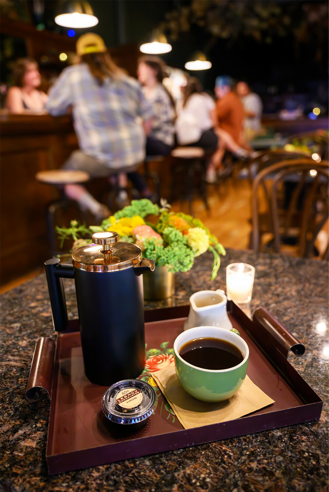 Coffee tray.