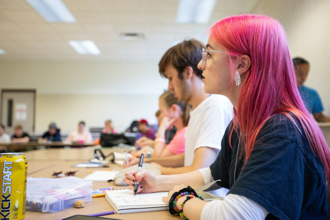 MIGHTY IS THE PEN. UW-Stout's School of Art and Design is officially home to the UW System's first B.F.A. in Illustration. (Photos via UW-Stout)