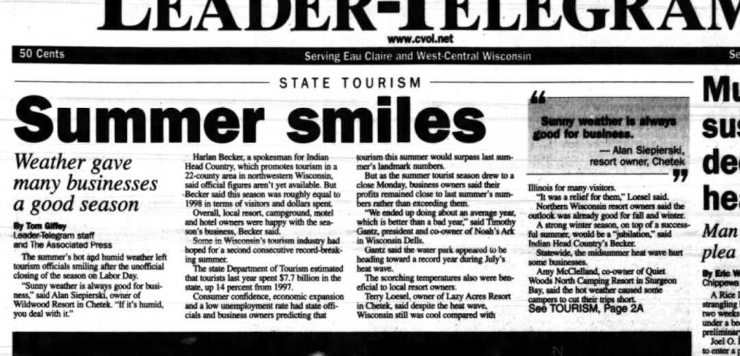 SO OLD, IT'S IN BLACK AND WHITE. Volume One staffer Tom Giffey's first local byline appeared 25 years ago.