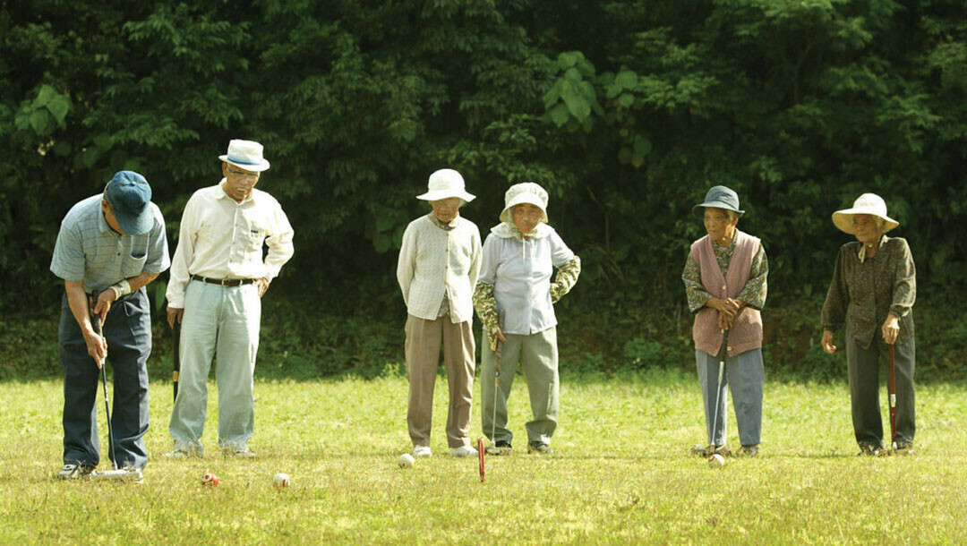 Older residents in Okinawa, Japan, staying active. (Photo by xxxx | XX)