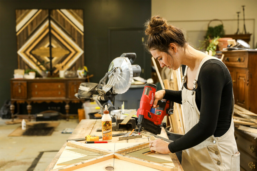 LABOR OF LOVE. Fall Creek welcomed a new business in early November when Hailey Martin, pictured, opened up shop.