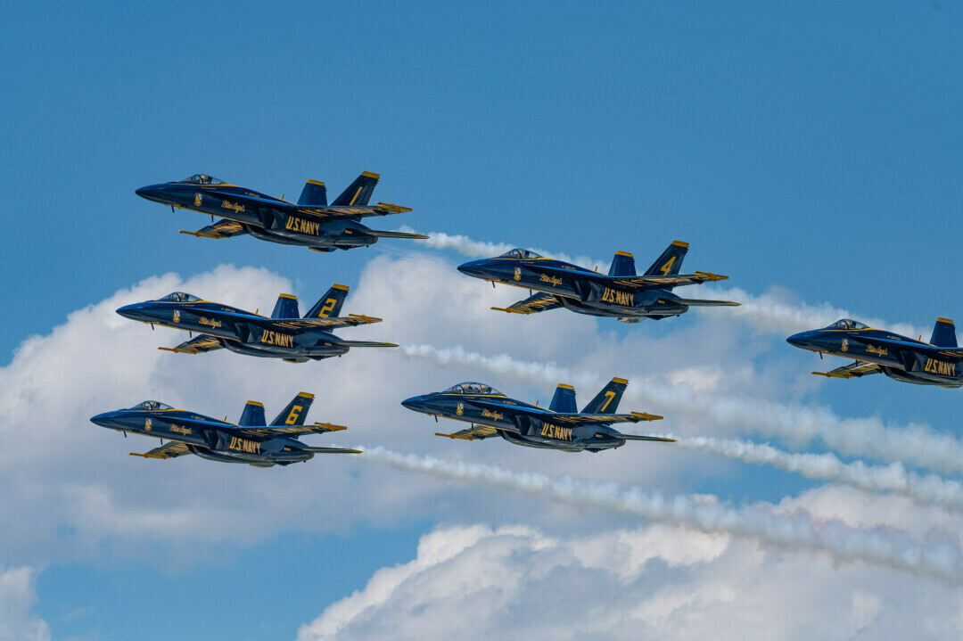 LOOK UP! The Blue Angels have not graced local skies in a couple of years but will make their triumphant return in June 2025.