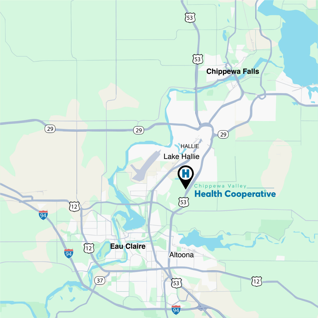 Chippewa Valley Health Cooperative announced Wednesday, Dec. 4, that it has purchased 20 acres in Lake Hallie for a new hospital. The site it indicated by the 