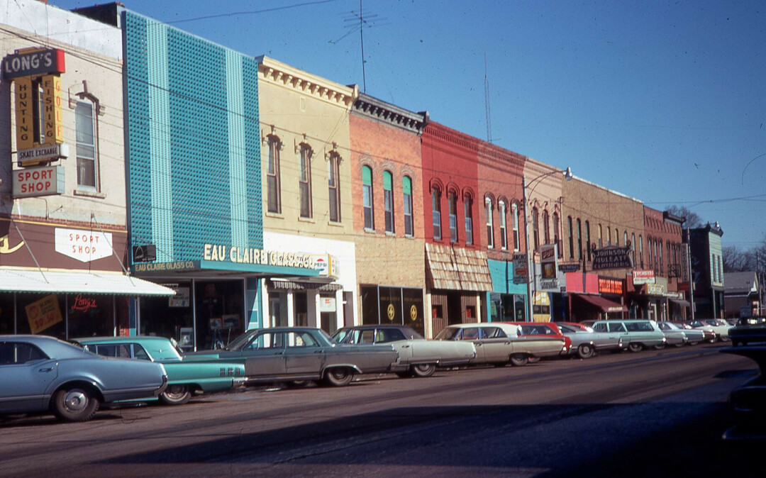 Water Street in 1969, via Chippewa Valley Museum.