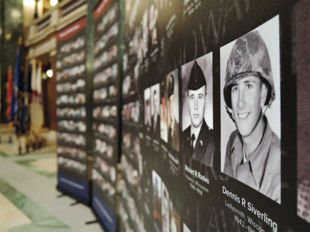 WE REMEMBER. The Chippewa Valley Museum is hosting two traveling exhibits by the Wisconsin Veterans Museum this spring. (Photos via WI Veterans Museum)
