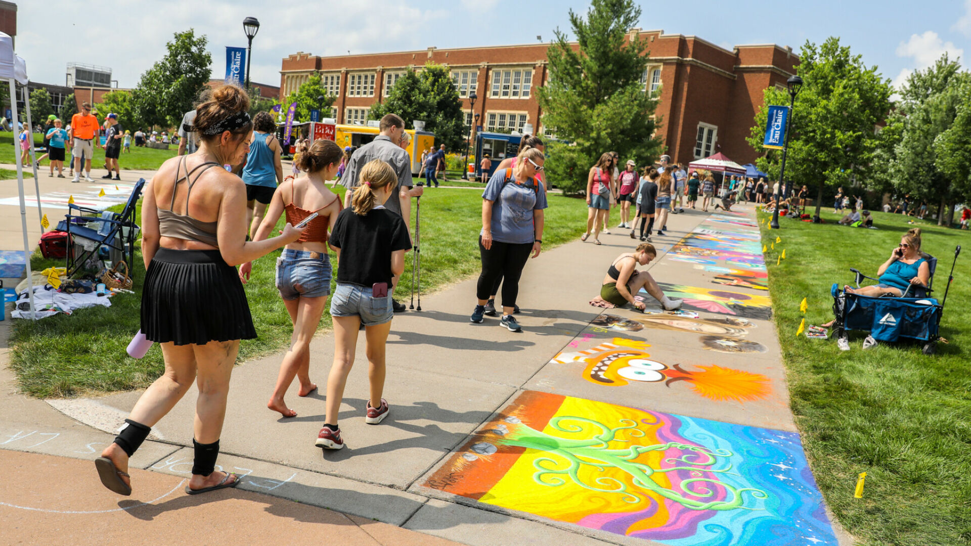 Chalkfest Returns to Eau Claire on July 26 - nearly 200 sidewalk...