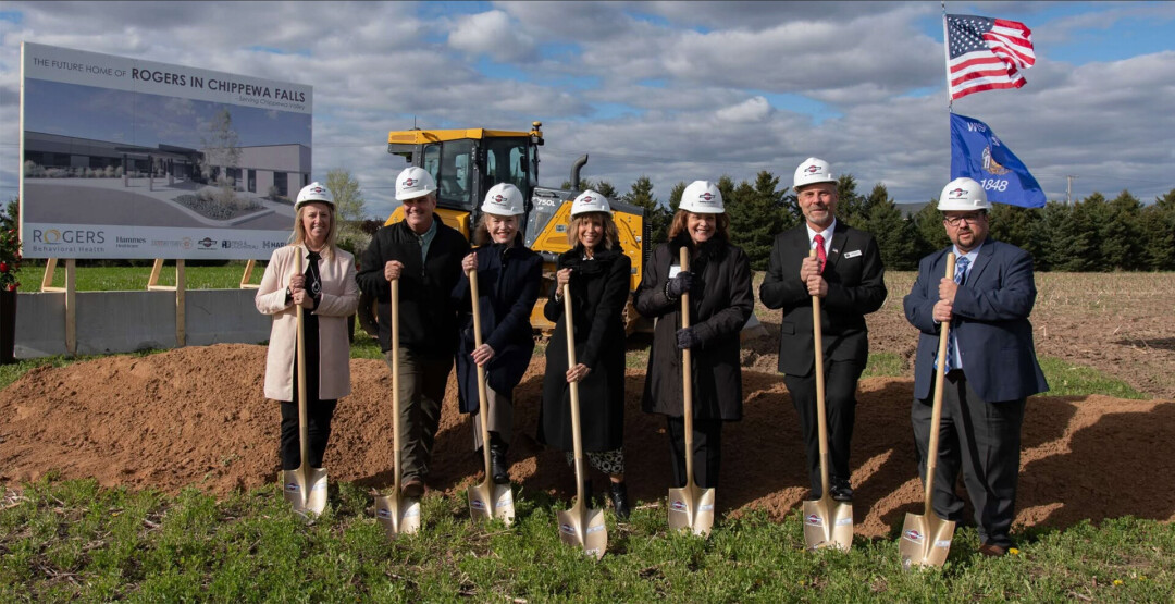 Utilizing a $10 million state grant awarded in mid-2025, Rogers Behavioral Health held a groundbreaking event at the site of what will be its new Chippewa Falls behavioral health treatment center &ndash; located along Beach Drive &ndash; in April 2026. (Image via Chippewa Economic Development Corporation)