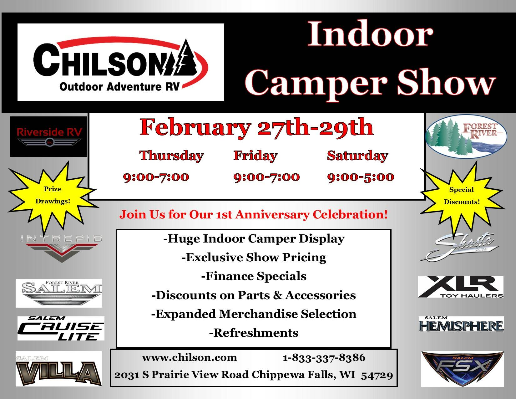 Indoor Camper Show Chilson Outdoor Adventure RV
