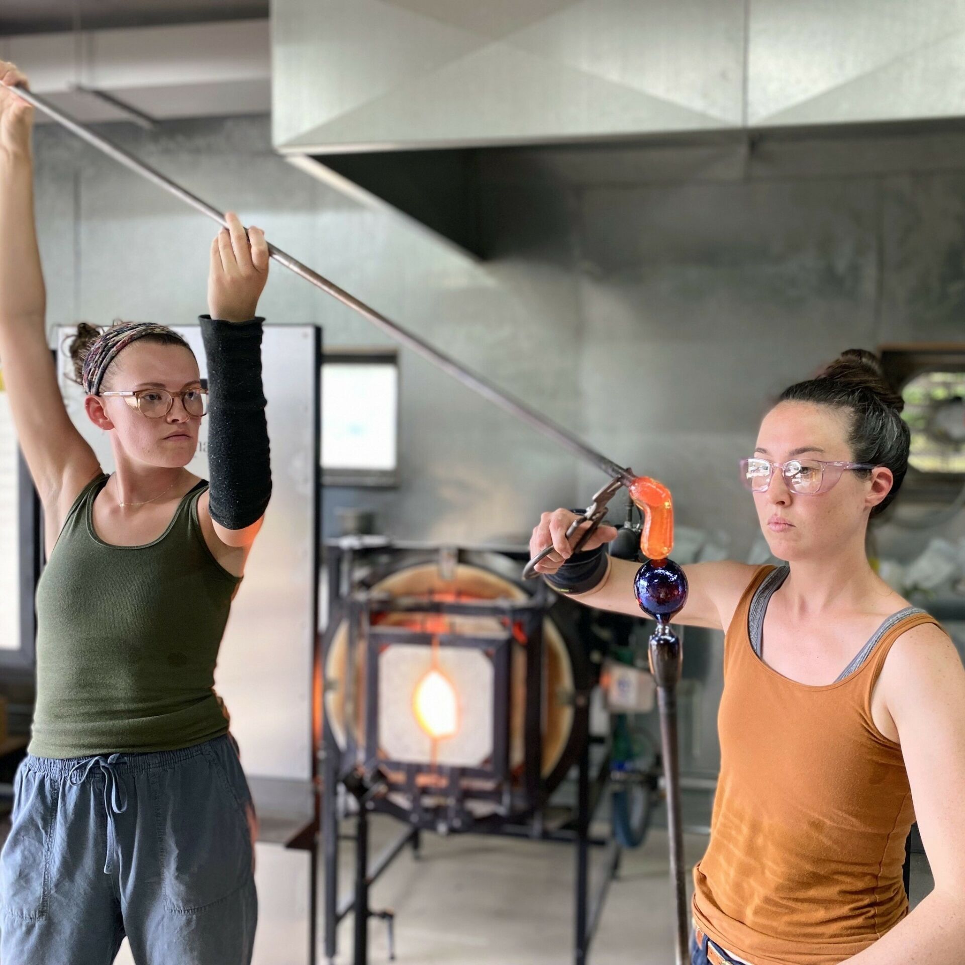 Glass Studio in Eau Claire, Glass Blowing Demos