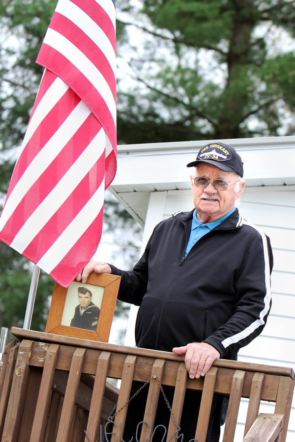 THEN AND NOW. Author Larry Pope of Eau Claire has published a second volume of memoirs, Lessons in Life, which details – among other things – his stint in the U.S. Navy. 