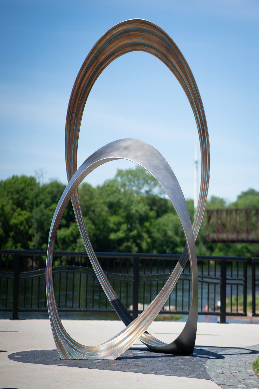 A SOARING NEW SCULPTURE. Check out the new "Eddies" sculpture, which was installed on May 29 as a grand finale to this year's Creative Economy Month in downtown Eau Claire.