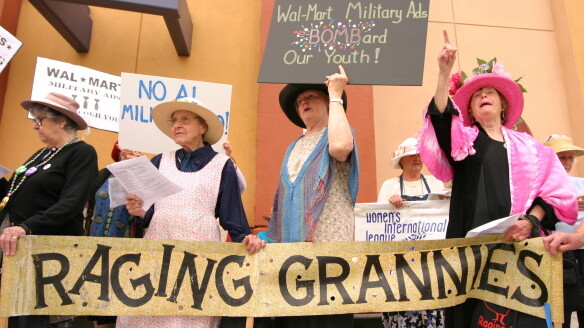 If you don't go see their movie, these grandmothers might protest you.