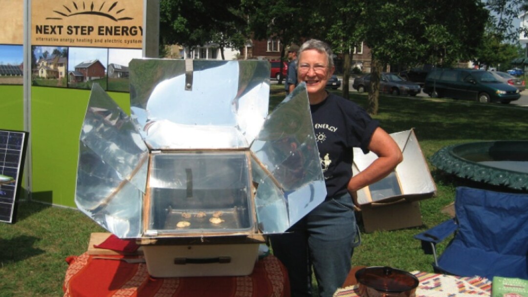 From last year's Fair: solar cookies!