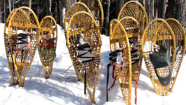 Learn how to make these wierd snow rackets at the Beaver Creek Reserve today.