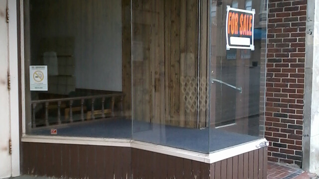 If you’ve never seen a vacant storefront, they look like this.