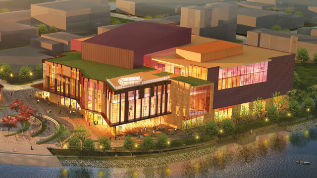a 150,000 square-foot shared community arts center