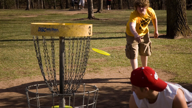 Amonst the many wonders of Mount Simon Park, one of the city'es public disc golf courses 
