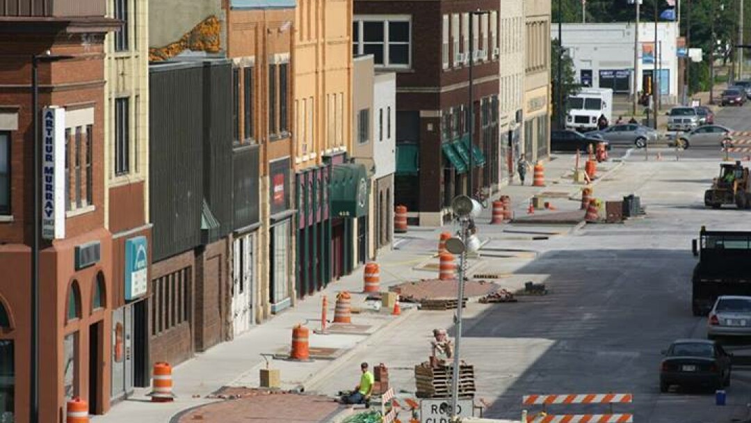 Barstow Street in downtown Eau Claire. Photo: Downtown Eau Claire, Inc.