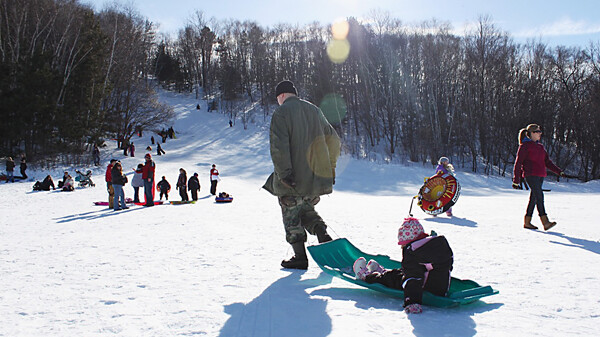 Enjoy an afternoon of supervised sledding, accompanied with a roaring fire, music, and a cup of hot chocolate.