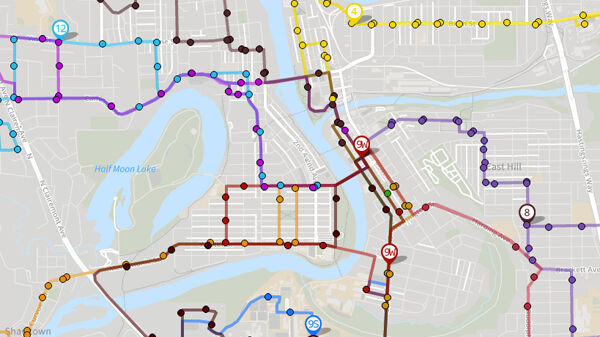 Eau Claire Transit offers fantastic real-time bus tracking...