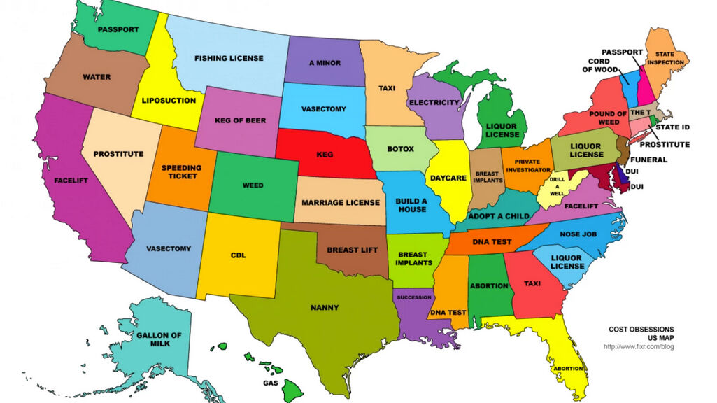 Weird Map: What goods and services people are Googling in each...