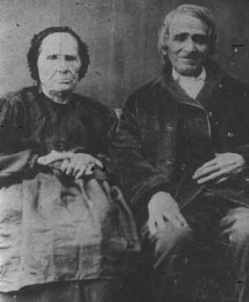 Alexis St. Martin (pictured right) and his wife in old age.