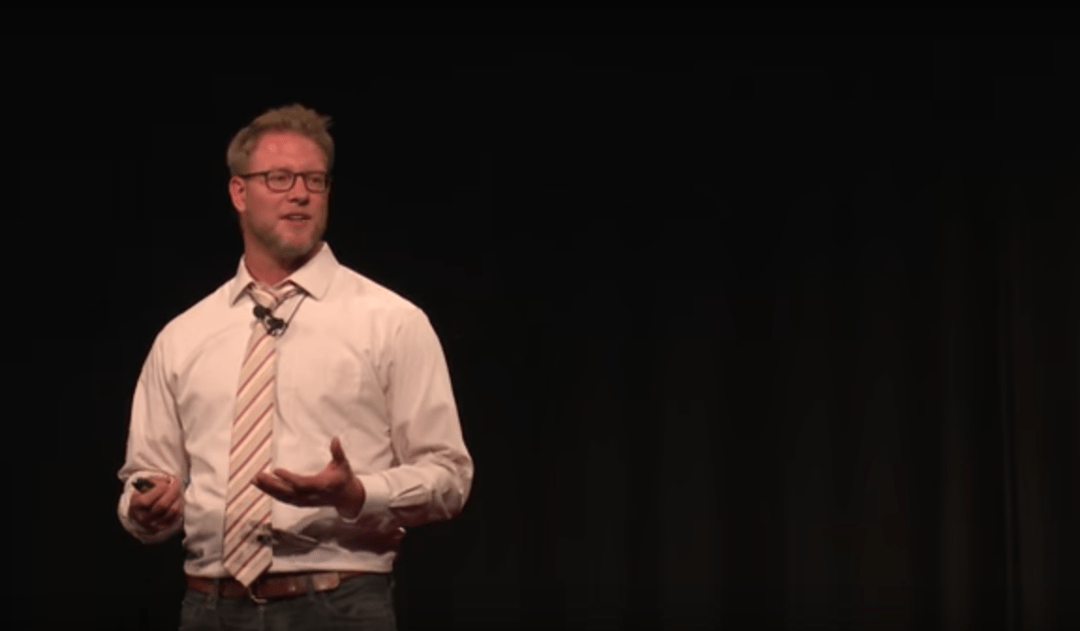 Nels Paulson at TEDxUW-Stout on October 23, 2015.