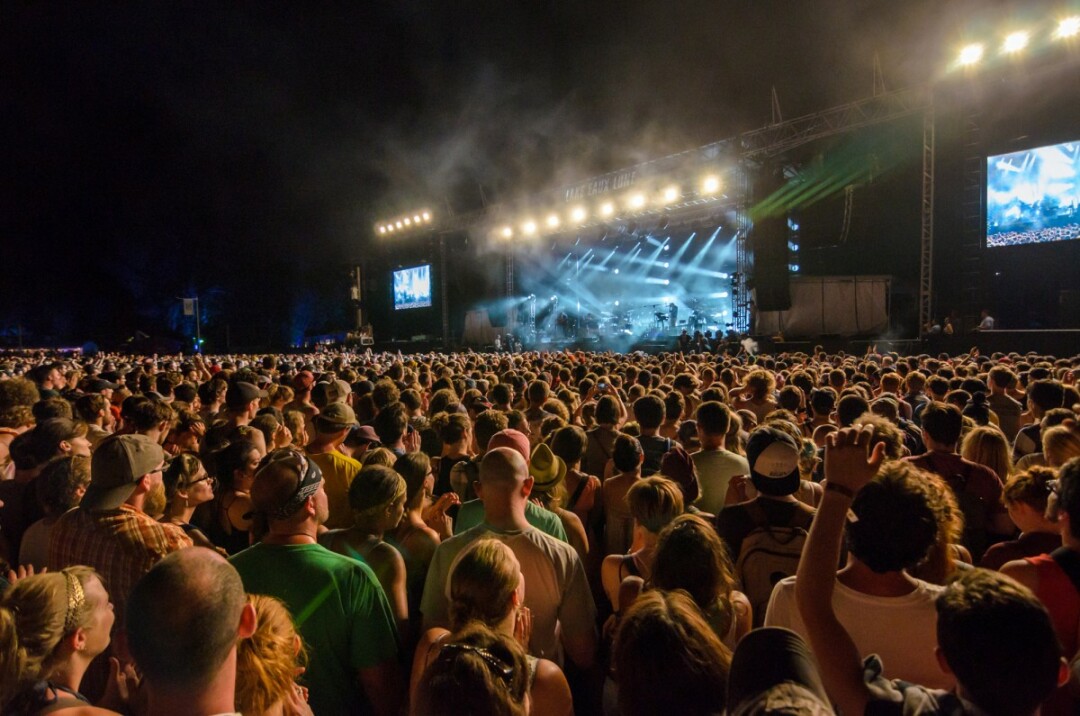 Bon Iver at Eaux Claires 2015, photo by Lee Butterworth