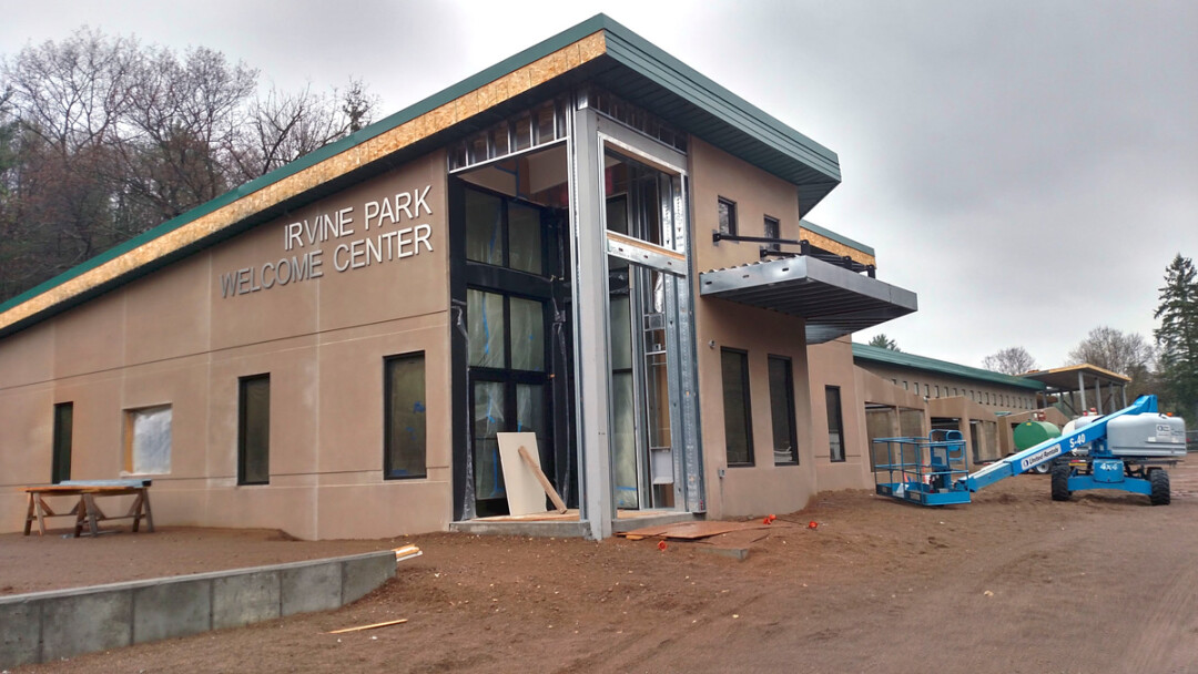 CREATURE FEATURE. The new small animal building and visitors’ center at Irvine Park in Chippewa Falls is expected ot be completed by Memorial Day.