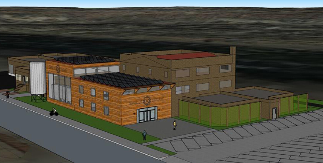 A rendering of the building proposed by the Brewing Projekt for 1807 Oxford Ave., in Eau Claire's cannery development district. 