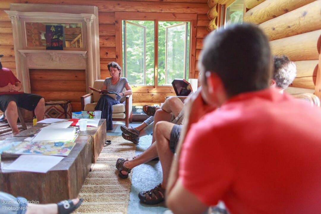 A weekend writer’s retreat hosted by the Chippewa Valley Writers Guild at the Cirenaica lodge just outside of Fall Creek. Photo: Justin Patchin