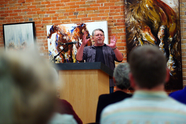 Bruce Taylor will host a reading at the Volume One Gallery on April 27