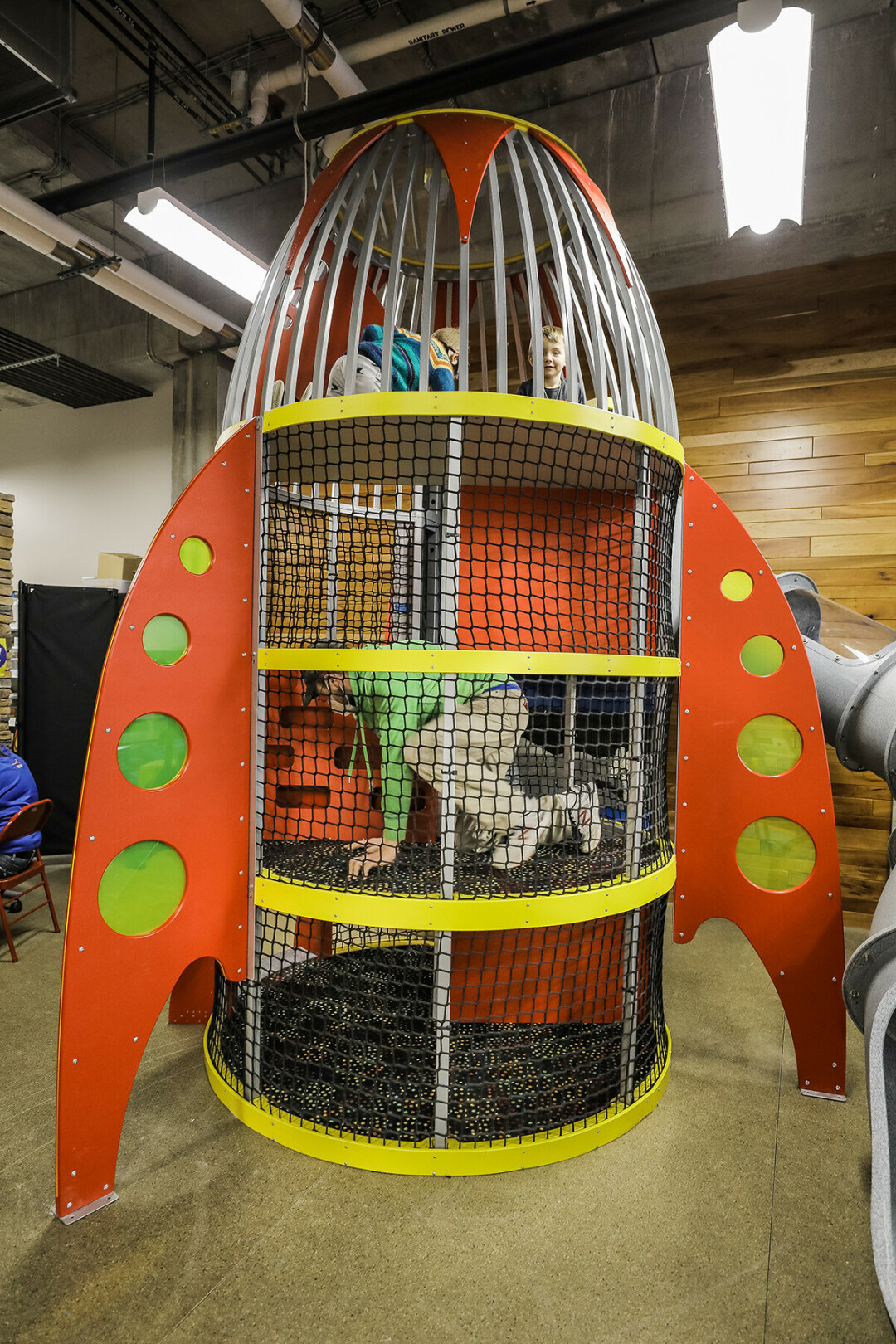 The Children's Museum of Eau Claire's new Play Space offers opportunities to blast off.